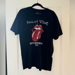 Black Rolling Stones Graphic Tee